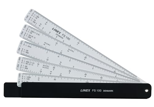 Linex 100411000 FS 100 - Línea de reducción de abanicos (5 escalas de 15 cm, 22 divisiones diferentes)