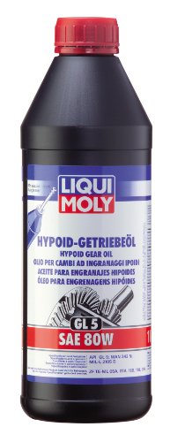 LIQUI MOLY Aceite para engranajes hipoides (GL5) SAE 80W | 1 L | Aceite de engranajes | Aceite hidráulico | 1025