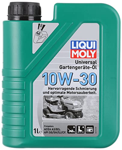 LIQUI MOLY Aceite universal para aparatos de jardinería 10W-30 | 1 L | Aceite de motor mineral | 1273