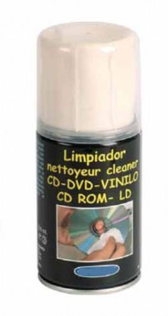 Líquido Limpiador Spray Multiusos para Discos de Vinilo, CD y DVD / Ref.2593
