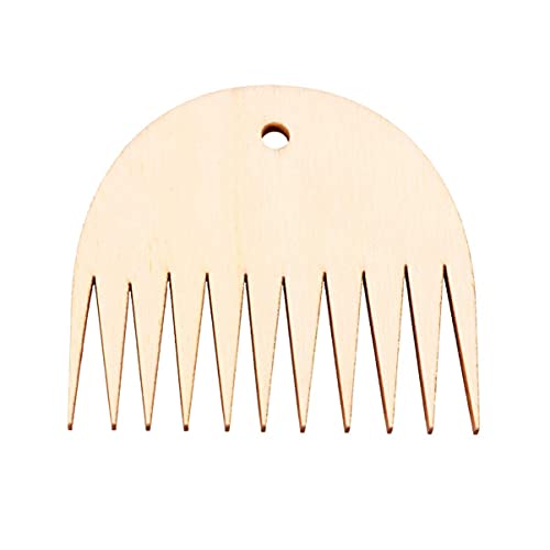 LIXBD 1 pieza de tapiz, peine de madera para tejer, herramientas trenzadas, peine, accesorios de tejer para tapicería, manualidades, decoración de pared