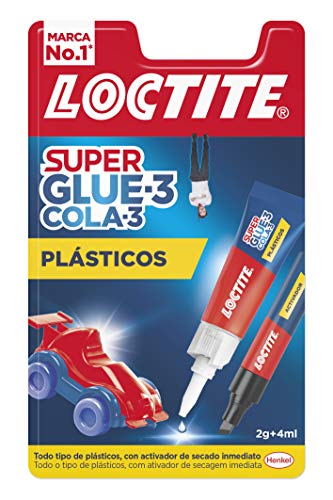 Loctite 2067172 Adhesivo para plásticos difíciles, Blanco, 2 gr / 4 ml