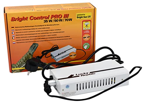 Lucky Reptile Bright Control PRO III - Balasto multivatio para lámparas de halogenuros metálicos - Balasto electrónico lámparas Bright Sun - Accesorios iluminación terrario - 35/50 / 70 Watt