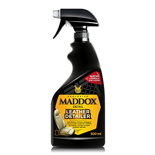 Maddox Detail - Leather Detailer 500 ml | Limpiador y Acondicionador de Cuero | Limpieza Profunda para Coche y Sofá | Tratamiento de Piel | Elimina Suciedad y Manchas | Restaura Asientos