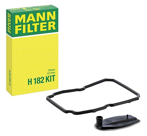 MANN-FILTER H 182 KIT Filtro de aceite – Filtro de transmisión con junta de cárter de aceite para automóviles y autobuses