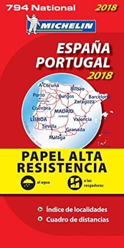 Mapa National España - Portugal "Alta Resistencia" (Mapas National Michelin)