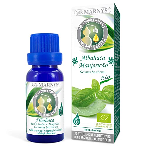 MARNYS Aceite Esencial Albahaca 100% Puro Quimiotipado 15ml