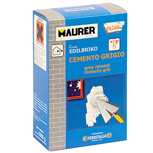 MAURER 14010315 Edil Cemento Gris (Caja 1 kg.), Multicolor