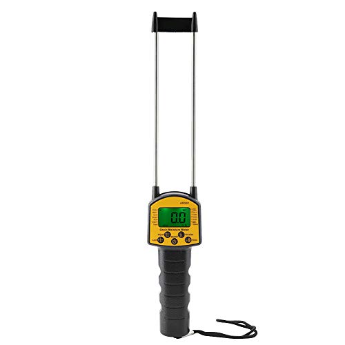 Medidor de humedad de grano, Medidor de Humedad de Heno Portátil, SENSOR INTELIGENTE AR991 Medidor de humedad de grano LCD digital multifuncional para trigo, maíz, arroz, maní, soja