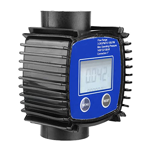Medidor de Sensor de Flujo de Agua de 1, Medidor de Flujo Diésel de Agua de Alta Precisión, Medidor de Transferencia de Pantalla Digital para Combustible, Agua, Aceite