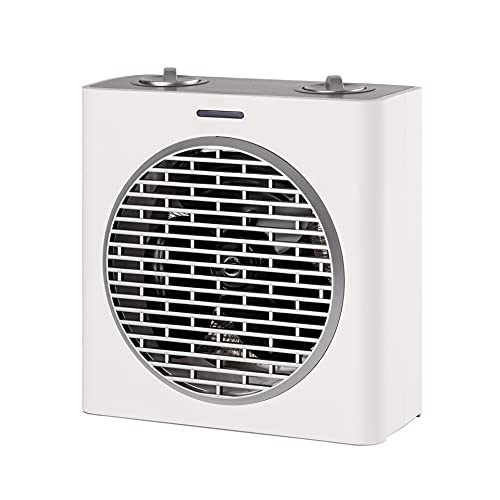 Mellerware - Calefactor Eléctrico Homy! 2000W | 3 Funciones (Incluido Ventilador) | Termostato Regulable | Apagado automático | Diseño Compacto | Apto Baños | Sistema Antivuelco | 20m2