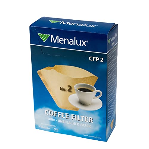 Menalux CFP2 - 100 Filtros de papel 1x2 para cafetera de goteo