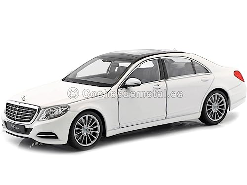 Mercedes clase S (W222), blanco, 2013, Modelo de Auto, modello completo, Welly 1:24