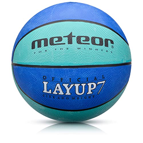 meteor Balón Baloncesto Pelota Basketball Bebe Ball - para los niños y jouvenes y Adultos para Entrenar y Jugar - Tamaño 5 o 6 o 7