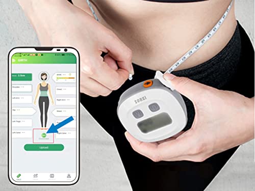 Metro para medir cuerpo, metro inteligente con APP, medición corporal, 150 cm, metro con Bluetooth para fitness