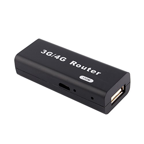 Mini enrutador WiFi, Enrutador USB portátil 3G / 4G 150Mbps RJ45 Compatible con Mac, iOS,