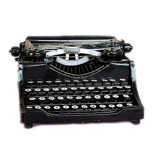 Modelo De Máquina De Escribir Vintage Negra, Máquina De Escribir Antigua con Acabado Estilo De Campo Americano Máquina De Escribir De Metal Encanto De Estilo Retro for Adornos De Decoración del Hogar