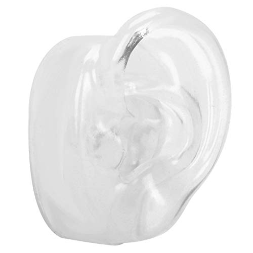 Modelo de simulación de oreja artificial, modelo de pantalla de oreja de silicona suave para uso de audífonos y exhibición de productos de canal auditivo(Left Ear)