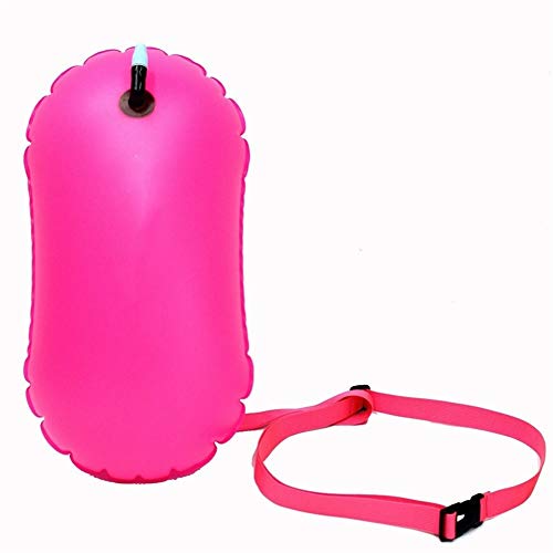 MOUNTAIN MEN Flotador de PVC Piscina boya de Seguridad Bolsa de Aire seco Remolque Flotador Inflable de flotación Bolsa (Color : Rose Red)