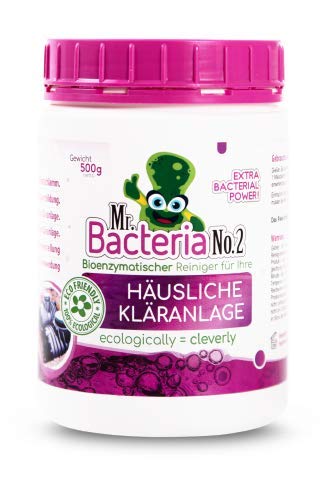 Mr. Bacteria No. 2. Activador para su PTAR DOMÉSTICA - Planta de Tratamiento de Aguas RESIDUALES domésticas sin olores ni formación de Espuma 500 g (1)
