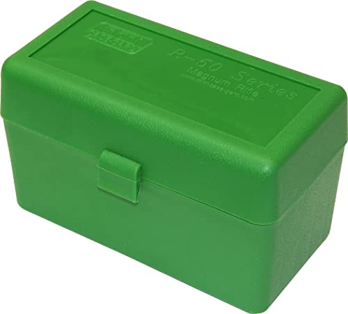 MTM 50 Round Rifle Ammunition Box RLLD-50 Green