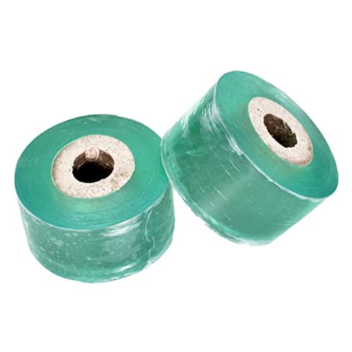 Naapesi 2 Rollos Injerto de Cinta, 3 cm * 200 m Autoadhesivo Estirable Fruta Injerto Films, Cintas de Cultivo Injerto para Injerto Reparación de plantas, Verde Transparente