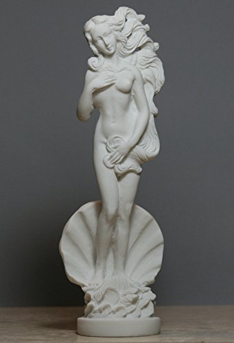 Nacimiento de la diosa Afrodita Venus desnuda hembra Alabastro escultura de 20,32 cm