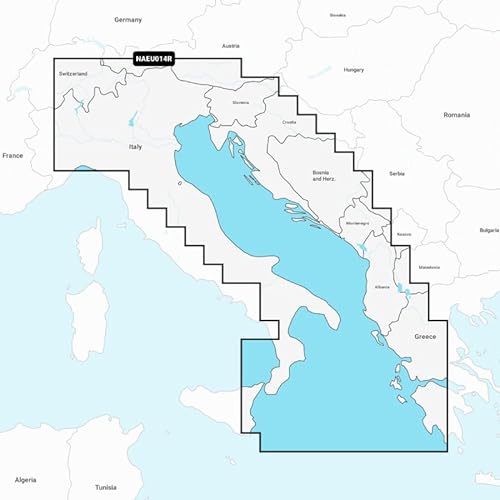 Navionics Mapa Marina Regular - Italia, mar adriático naeu014r