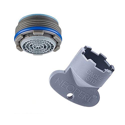 Neoperl - Aireador para grifo retractable con llave 24 x 1 Aireador con filtro Cache Cascade SLC