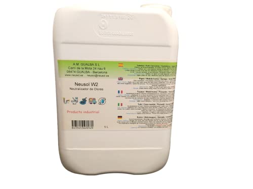 Neusol W2 (5 L) Eliminador/neutralizador de olores Tuberías bajantes desagües baños wc Liquido quita olor a cloaca