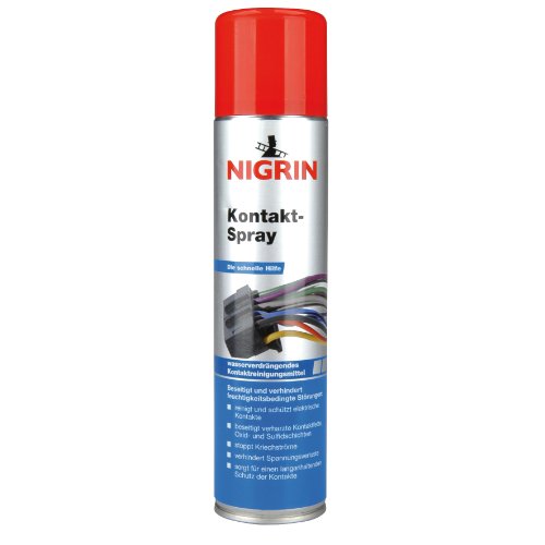 NIGRIN Aerosol de contacto electrónico para limpieza y protección de contactos electrónicos, 400 ml