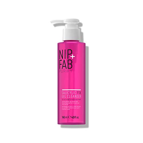 Nip+Fab - Nip + Fab Salicylic Fix | Gel de Limpieza de La Cara con Ácido Salicílico | Niacinamid | Gel de Limpieza Facial Hidratante | Ácido BHA | 145 ml