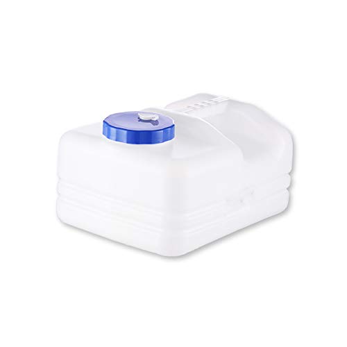 NYKK Almacenamiento de Agua Potable balde de casa Cubo del Material del PE portátil de contenedores de Agua for Acampar envase de Bebidas Blanca