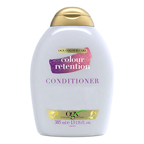 OGX Acondicionador Color Care, Retiene y protege el color del pelo teñido o con mechas, 385 ml