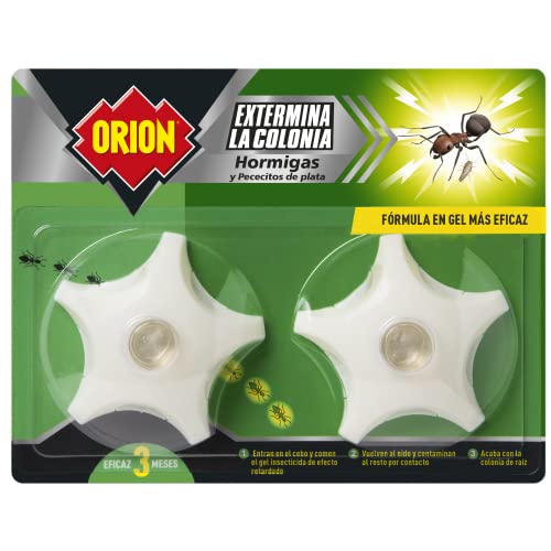 Orion - Cebo en Gel para Eliminar Colonias de Hormigas - Pack de 2 Cebos