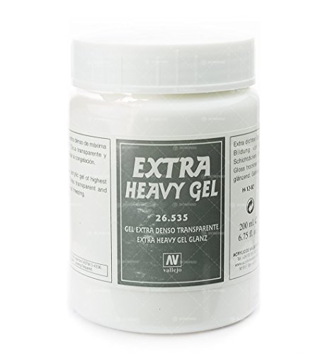 Outletdelocio Vallejo 26535. Gel Extra denso Transparente. 200 ml. Producto acrílico a Base de Agua, formulado para Crear Texturas y relieves en maquetas y dioramas.