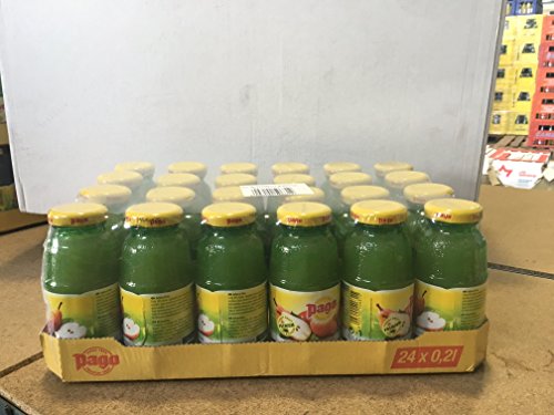 Pago zumo de pera cl 20 x 24 botellas de vidrio de jugo de fruta