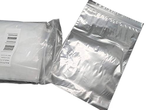 PAMPOLS Pack de 100 Bolsas de Polietileno de baja densidad (LDPE) de Polipropileno con Autocierre Zip | Ideal para piezas pequeñas| Transparentes de 18x25 cm