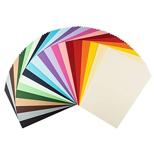 Papel color surtido | Cartulina DIN A4 de 220 g/m2, 20 colores diferentes, 100 hojas