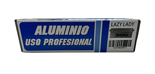 Papel de Aluminio Profesional ancho30CM,Catering Cocina, Peluquería Papel de Aluminio Extra Resistente 1.6KG(1 UND)