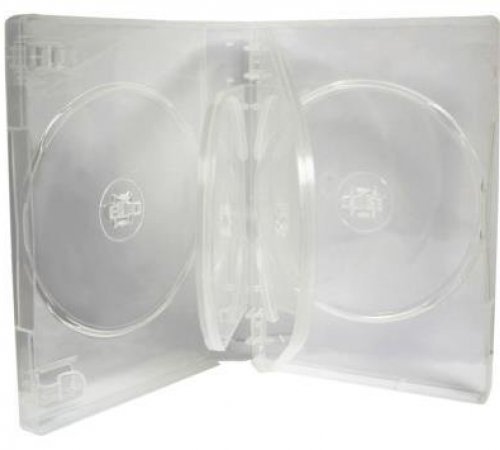 (Paquete de 2) MasterStor 27 mm 5 Disco DVD/CD Caso de Almacenamiento Estuche de DVD Estuche de CD Estuche de Soporte para CD Estuche de Almacenamiento de DVD Caso de Almacenamiento de CD (Claro)