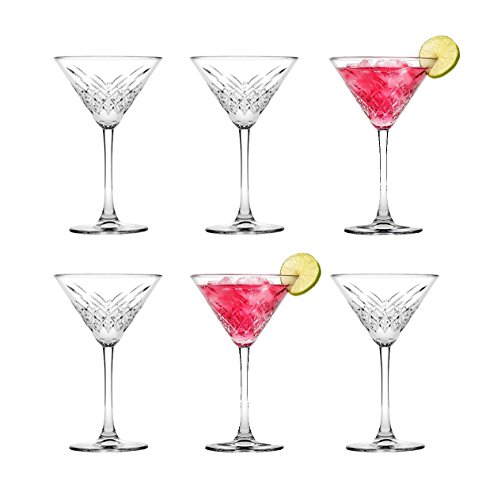 Pasabahce 440176 Martini Timeless - Juego de 6 vasos (cristal, altura aprox. 17,2 cm, 6 unidades)