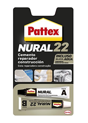 Pattex Nural 22 Cemento reparador construcción (incluso bajo agua) 22ml