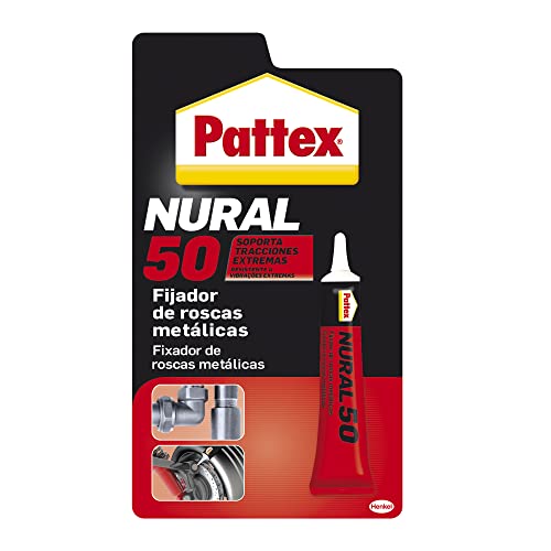 Pattex Nural 50, fijador de roscas metálicas,  anaeróbico, 1 Tubo x 10 cm³