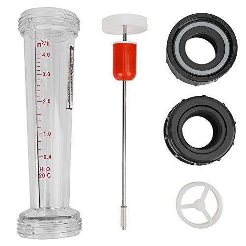 PBOHUZ Caudalímetro de líquido -LZS-32 (D) Tipo de Tubo de plástico Caudalímetro de líquido Herramienta de medición de caudal de Agua 0,4-4 m³/Rango H