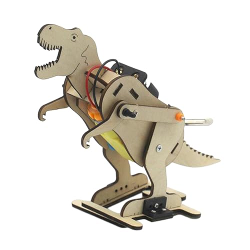 perfeclan Modelos de de Dinosaurio ensamblados Hechos a Mano, Juguetes de construcción, experimentos de Ciencia de Madera, Kits DIY para niñas, niños,