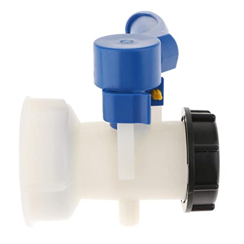perfk Adaptador de Agua de Grifo Válvula de Mariposa Ibc 1000l Terminales Kits de Instalación Eléctrica, 62 mm