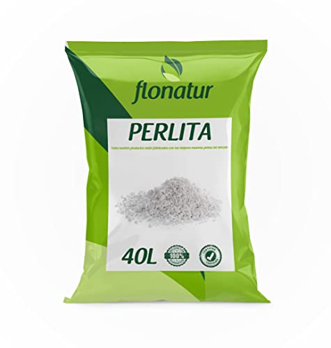 Perlita, Mineral para Mezclar con sustrato, válido para Cualquier Cultivo, Formato en Saco (40L)