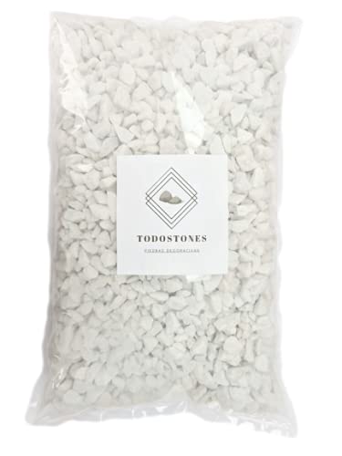 piedra Grava Blanca (99%) Blanco Natural (10 Kg)