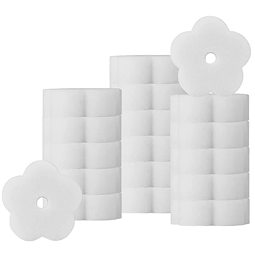 Pizsieat 18 Piezas Esponjas Absorbentes Piscina Forma de Flor Esponja Absorbente de Aceite de Espuma Absorbente de Escoria para Piscina SPA Bañera de Hidromasaje